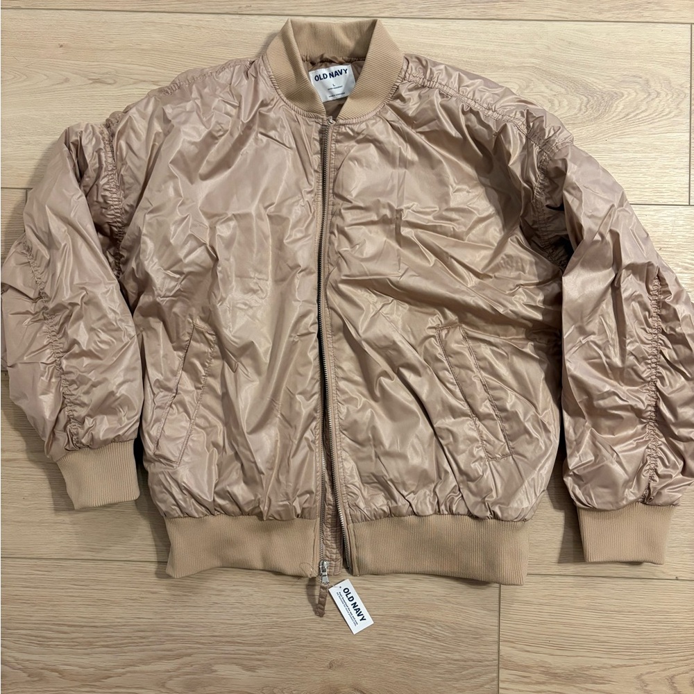 Old Navy Beige Zip-Up Jacket